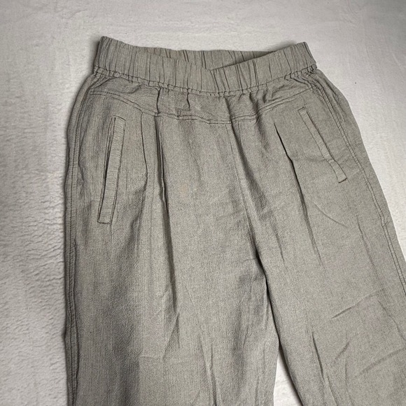 Heidi Swapp Pants - HEI-HEI Anthropologie Beach bound Linen Pants Pull On Cropped Size S